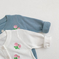Load image into Gallery viewer, Baby Kid Unisex Flower Embroidered Cardigan Wholesale 220906347
