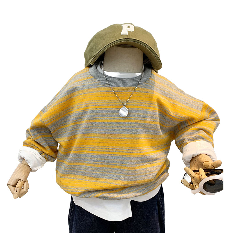 Baby Kid Boys Striped Tops Wholesale 220906352