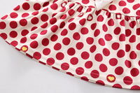 Load image into Gallery viewer, 3 Pieces Set Baby Kid Girls Solid Color Tops And Print Polka dots Bow Dresses And Pants Wholesale 220906407
