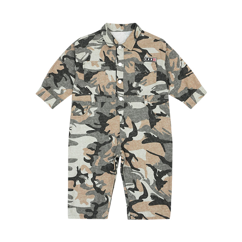 Baby Kid Boys Camo Jumpsuits Wholesale 220906413