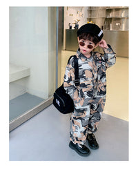 Load image into Gallery viewer, Baby Kid Boys Camo Jumpsuits Wholesale 220906413
