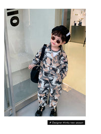 Load image into Gallery viewer, Baby Kid Boys Camo Jumpsuits Wholesale 220906413
