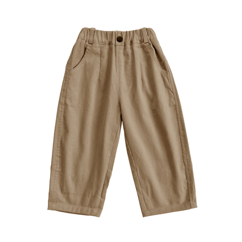 Baby Kid Unisex Solid Color Pants Wholesale 220906451