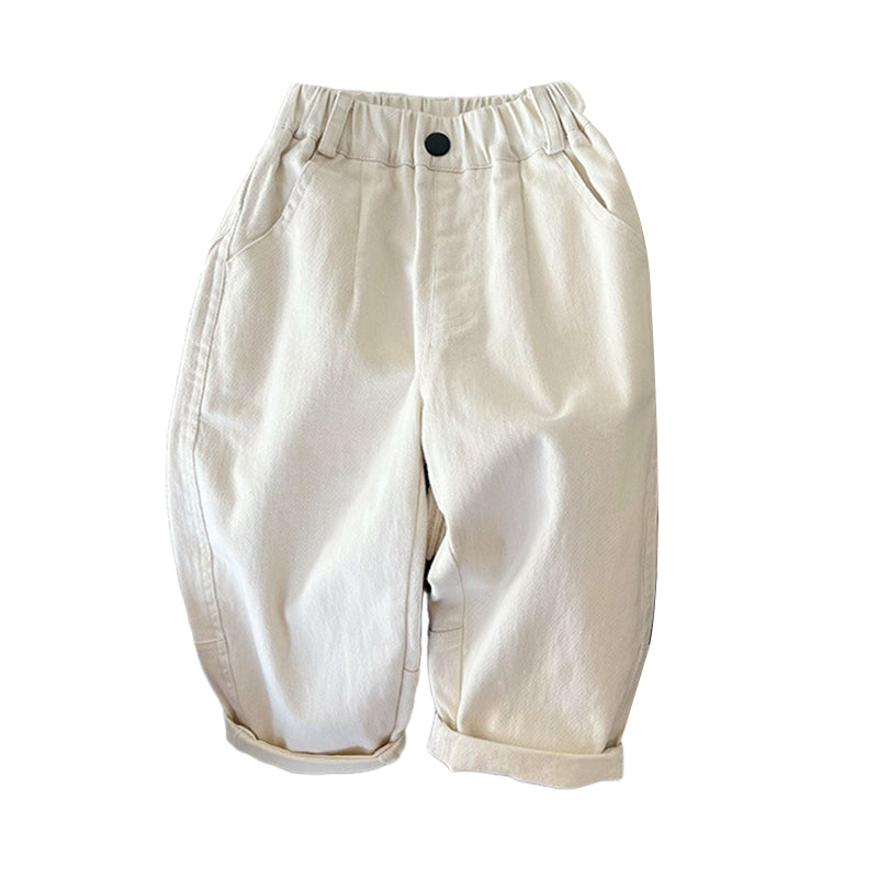 Baby Kid Unisex Solid Color Pants Wholesale 220906451
