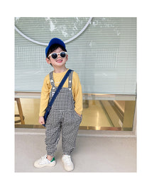 Load image into Gallery viewer, Baby Kid Boys Checked Jumpsuits Wholesale 220906468
