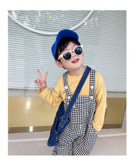 Load image into Gallery viewer, Baby Kid Boys Checked Jumpsuits Wholesale 220906468
