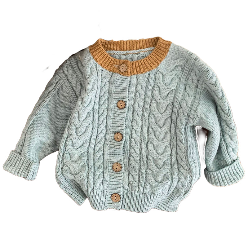 Baby Kid Unisex Solid Color Crochet Cardigan Wholesale 220906520