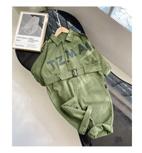 Load image into Gallery viewer, Baby Kid Unisex Letters Ribbon Jumpsuits Wholesale 220906561
