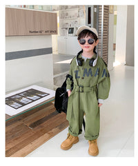 Load image into Gallery viewer, Baby Kid Unisex Letters Ribbon Jumpsuits Wholesale 220906561
