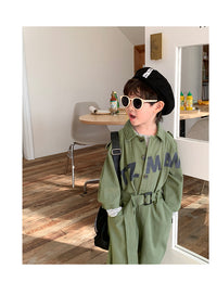 Load image into Gallery viewer, Baby Kid Unisex Letters Ribbon Jumpsuits Wholesale 220906561
