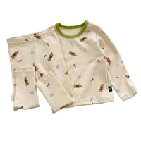 Load image into Gallery viewer, 2 Pieces Set Baby Kid Unisex Letters Flower Dinosaur Animals Cartoon Print Tops And Pants Wholesale 220906566
