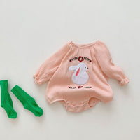Load image into Gallery viewer, Baby Kid Girls Flower Animals Embroidered Rompers Wholesale 22090658
