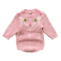 Load image into Gallery viewer, Baby Girls Crochet Rompers Wholesale 220906609
