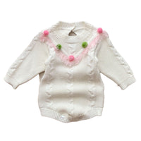 Load image into Gallery viewer, Baby Girls Crochet Rompers Wholesale 220906609
