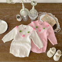 Load image into Gallery viewer, Baby Girls Crochet Rompers Wholesale 220906609
