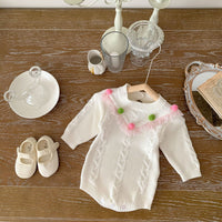 Load image into Gallery viewer, Baby Girls Crochet Rompers Wholesale 220906609
