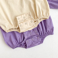 Load image into Gallery viewer, 2 Pieces Set Baby Girls Solid Color Rompers And Hats Wholesale 220906668
