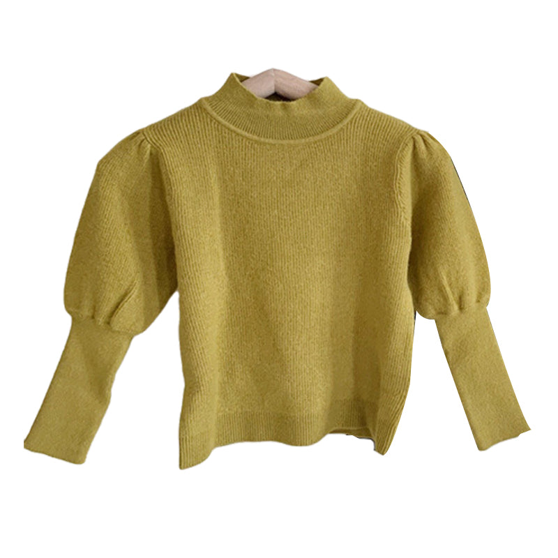 Baby Kid Girls Solid Color Sweaters Wholesale 220906688