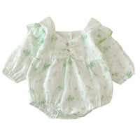 Load image into Gallery viewer, Baby Girls Flower Print Rompers And Dresses Wholesale 22090669
