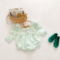 Load image into Gallery viewer, Baby Girls Flower Print Rompers And Dresses Wholesale 22090669
