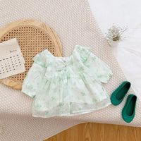 Load image into Gallery viewer, Baby Girls Flower Print Rompers And Dresses Wholesale 22090669
