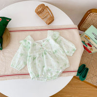 Load image into Gallery viewer, Baby Girls Flower Print Rompers And Dresses Wholesale 22090669
