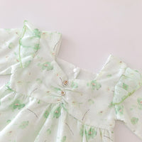 Load image into Gallery viewer, Baby Girls Flower Print Rompers And Dresses Wholesale 22090669

