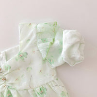Load image into Gallery viewer, Baby Girls Flower Print Rompers And Dresses Wholesale 22090669
