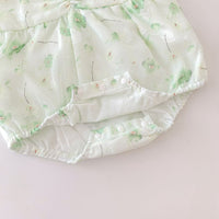 Load image into Gallery viewer, Baby Girls Flower Print Rompers And Dresses Wholesale 22090669
