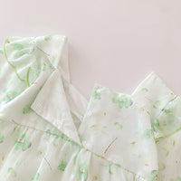 Load image into Gallery viewer, Baby Girls Flower Print Rompers And Dresses Wholesale 22090669
