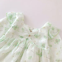 Load image into Gallery viewer, Baby Girls Flower Print Rompers And Dresses Wholesale 22090669
