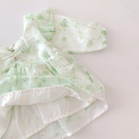 Load image into Gallery viewer, Baby Girls Flower Print Rompers And Dresses Wholesale 22090669
