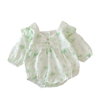 Load image into Gallery viewer, Baby Girls Flower Print Rompers And Dresses Wholesale 22090669
