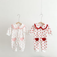 Load image into Gallery viewer, Baby Girls Polka dots Jumpsuits Wholesale 220906693
