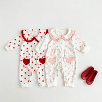 Load image into Gallery viewer, Baby Girls Polka dots Jumpsuits Wholesale 220906693
