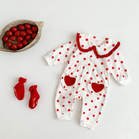 Load image into Gallery viewer, Baby Girls Polka dots Jumpsuits Wholesale 220906693
