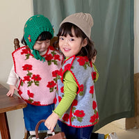 Load image into Gallery viewer, Baby Kid Girls Flower Vests Waistcoats Wholesale 220906694
