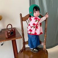 Load image into Gallery viewer, Baby Kid Girls Flower Vests Waistcoats Wholesale 220906694
