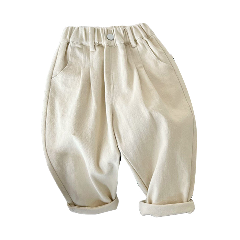 Baby Kid Boys Solid Color Pants Wholesale 220906750