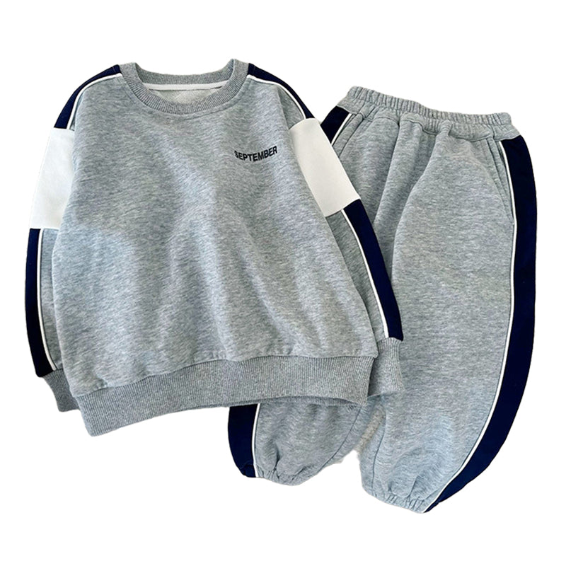 2 Pieces Set Baby Kid Boys Letters Tops And Pants Wholesale 220906766