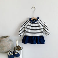 Load image into Gallery viewer, Baby Girls Striped Rompers Wholesale 220906806
