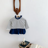 Load image into Gallery viewer, Baby Girls Striped Rompers Wholesale 220906806
