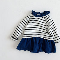 Load image into Gallery viewer, Baby Girls Striped Rompers Wholesale 220906806
