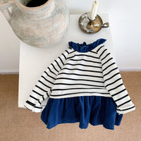 Load image into Gallery viewer, Baby Girls Striped Rompers Wholesale 220906806
