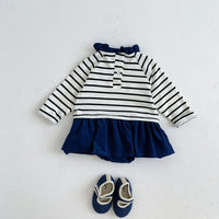 Load image into Gallery viewer, Baby Girls Striped Rompers Wholesale 220906806
