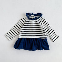 Load image into Gallery viewer, Baby Girls Striped Rompers Wholesale 220906806
