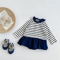 Load image into Gallery viewer, Baby Girls Striped Rompers Wholesale 220906806
