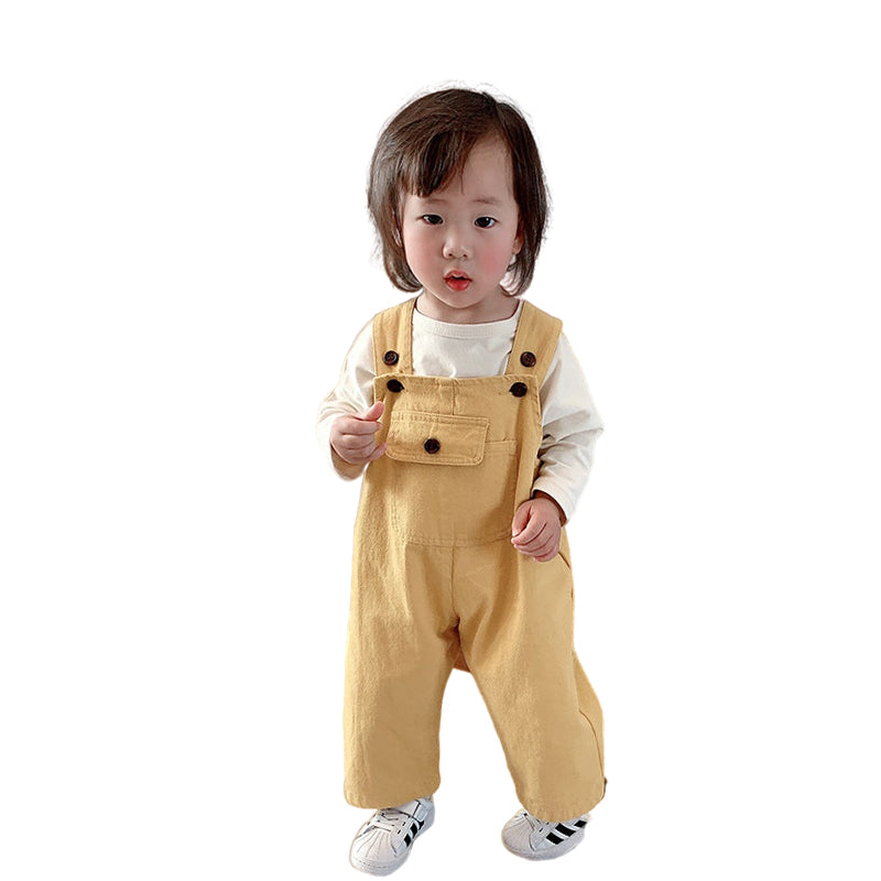 Baby Kid Unisex Solid Color Jumpsuits Wholesale 22090901