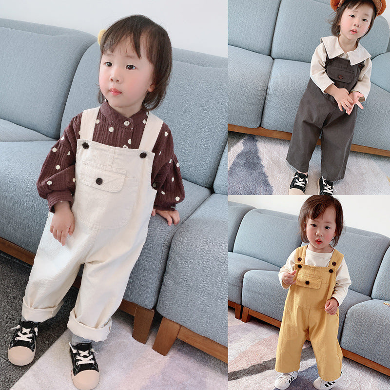 Baby Kid Unisex Solid Color Jumpsuits Wholesale 22090901