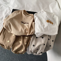 Load image into Gallery viewer, Baby Kid Unisex Letters Cartoon Expression Print Tops Wholesale 220909109
